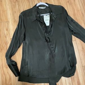 Zara silk style shirt